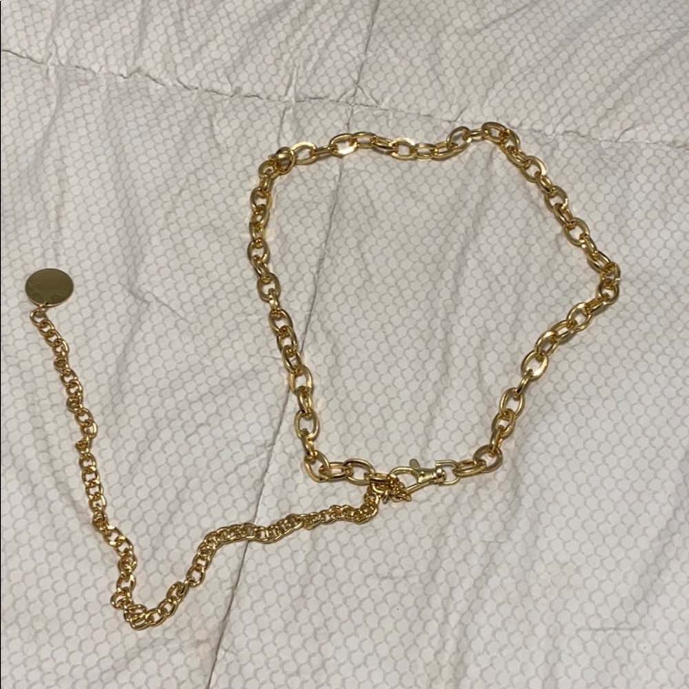 Michael kors gold chain belt